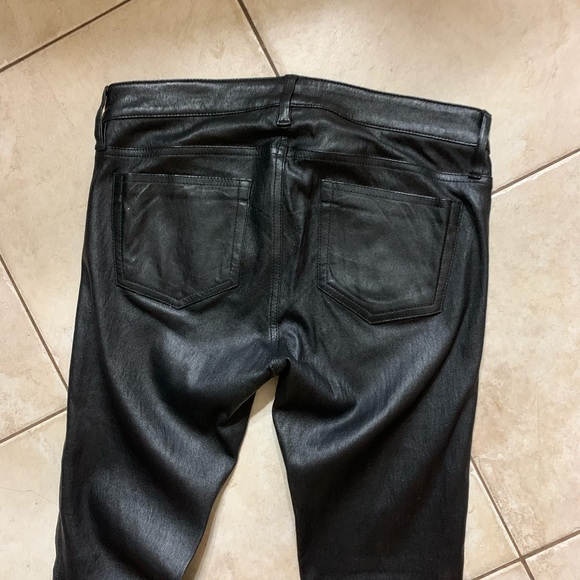 COPY - The Kooples 100% lambskin black leather leggings-size 26.EUC - Picture 4 of 14